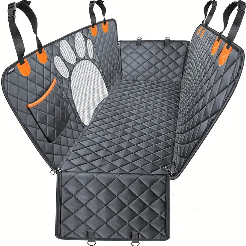 Waterproof Dog Car Seat Cover Hammock with Mesh Window
