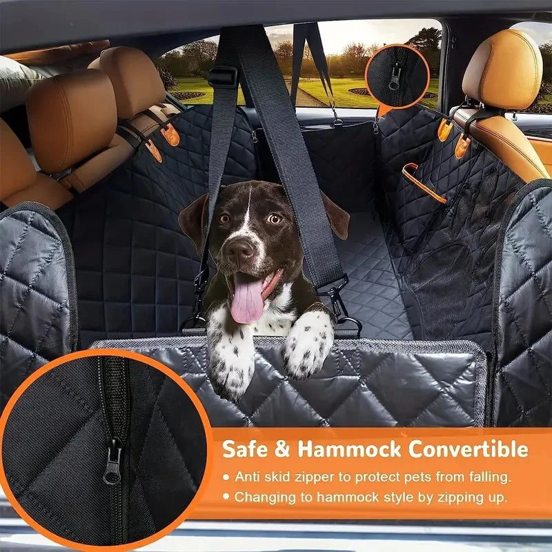 Waterproof Dog Car Seat Cover Hammock with Mesh Window