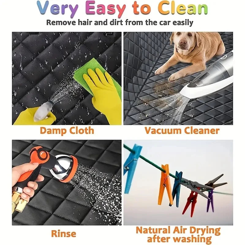 Waterproof Dog Car Seat Cover Hammock with Mesh Window
