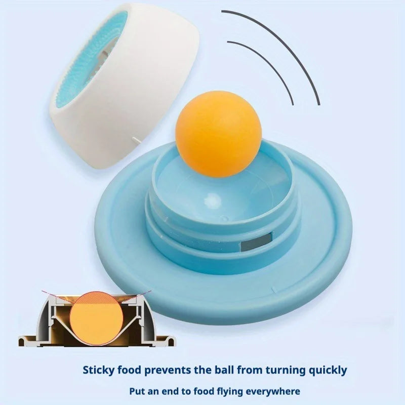 Rotating-Ball Dog Slow Feeder