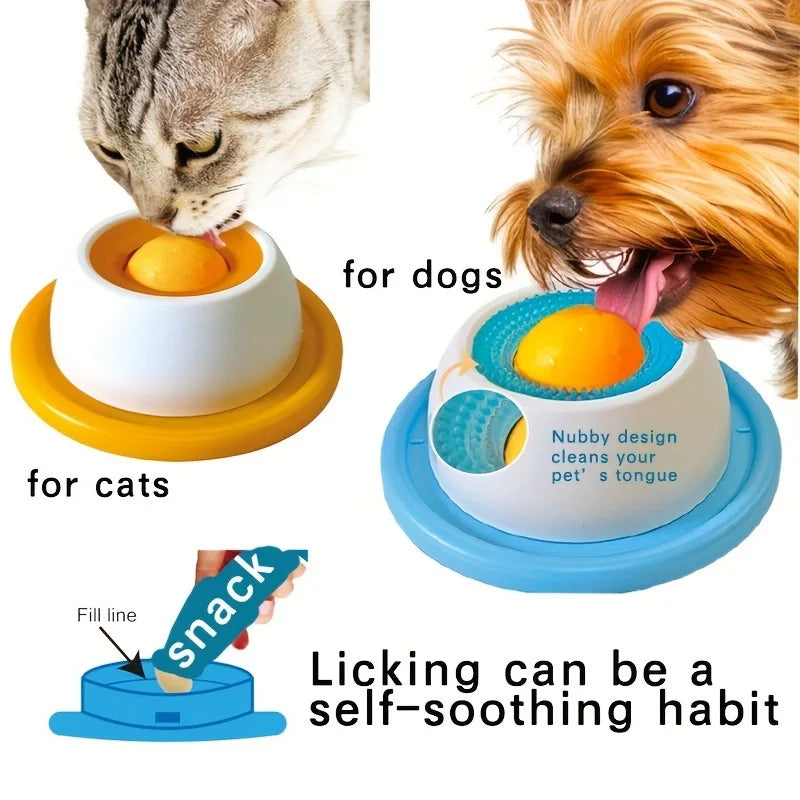 Rotating-Ball Dog Slow Feeder
