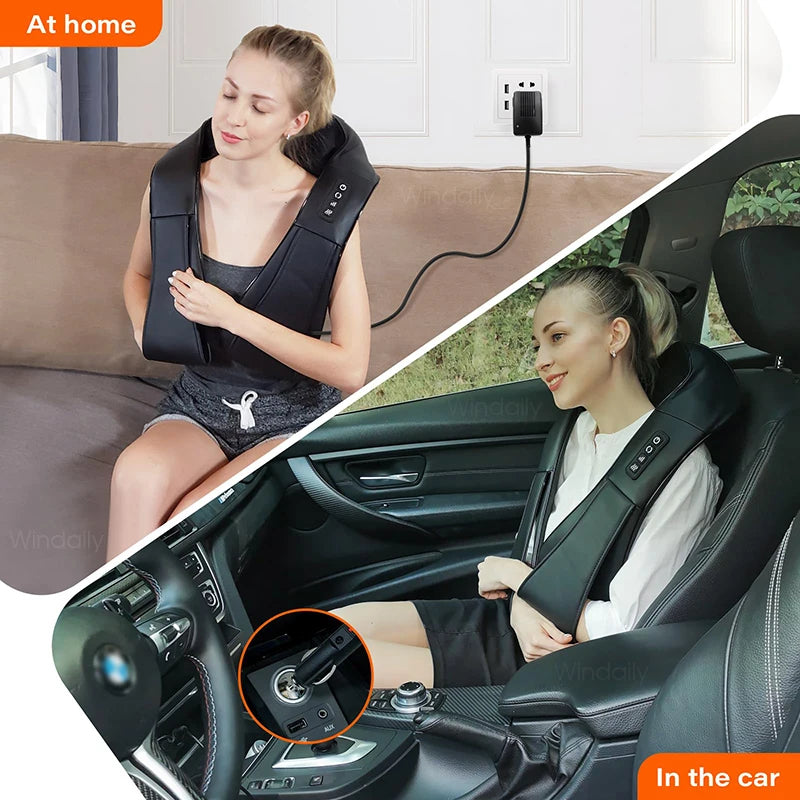 4D Shiatsu Heated Neck Massager