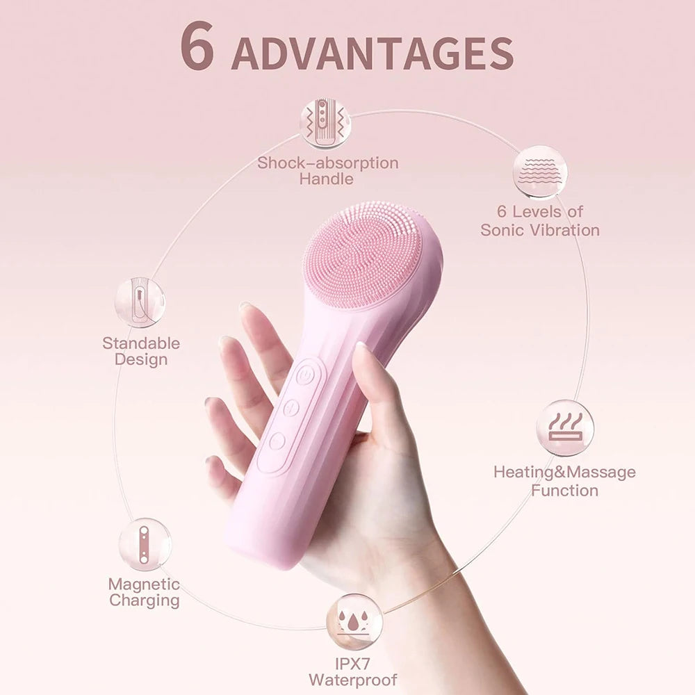 Sonic Silicone Facial Cleansing Brush