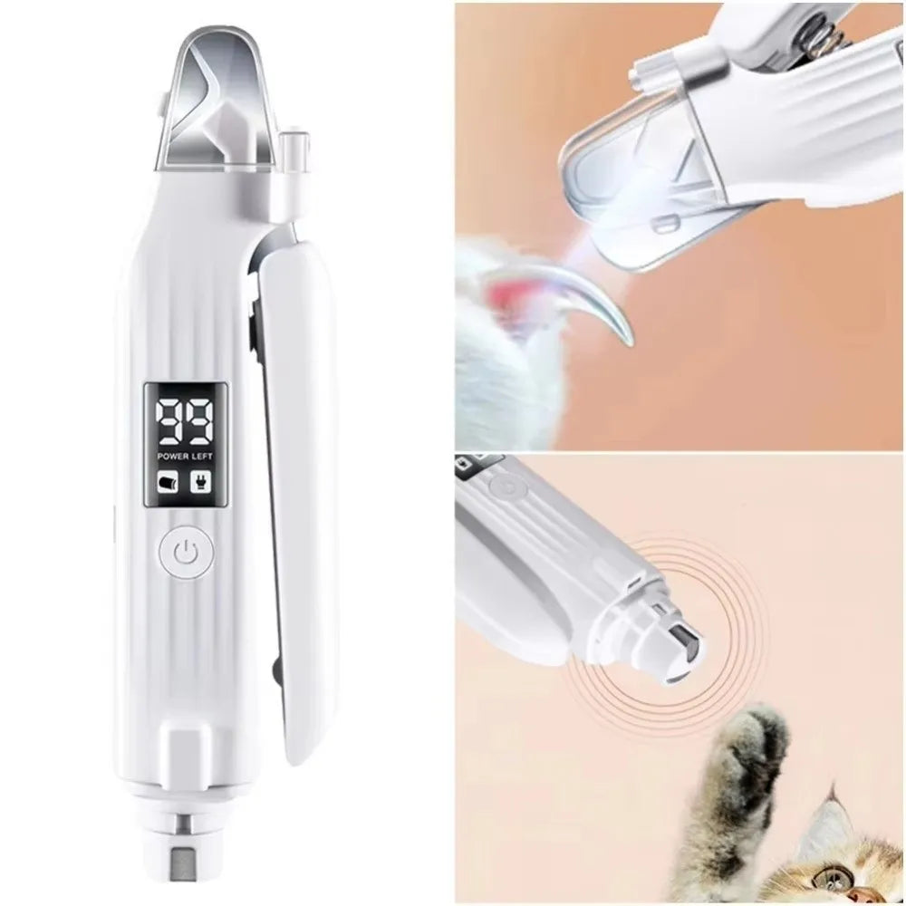 Cordless LED Pet Nail Grinder