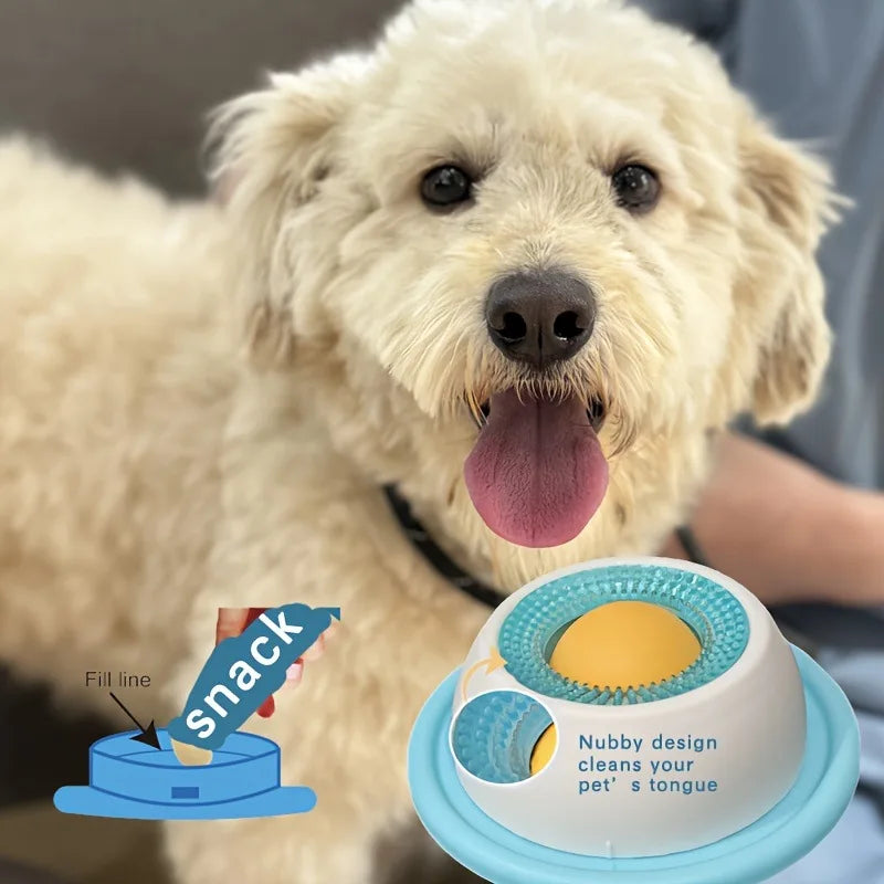Rotating-Ball Dog Slow Feeder