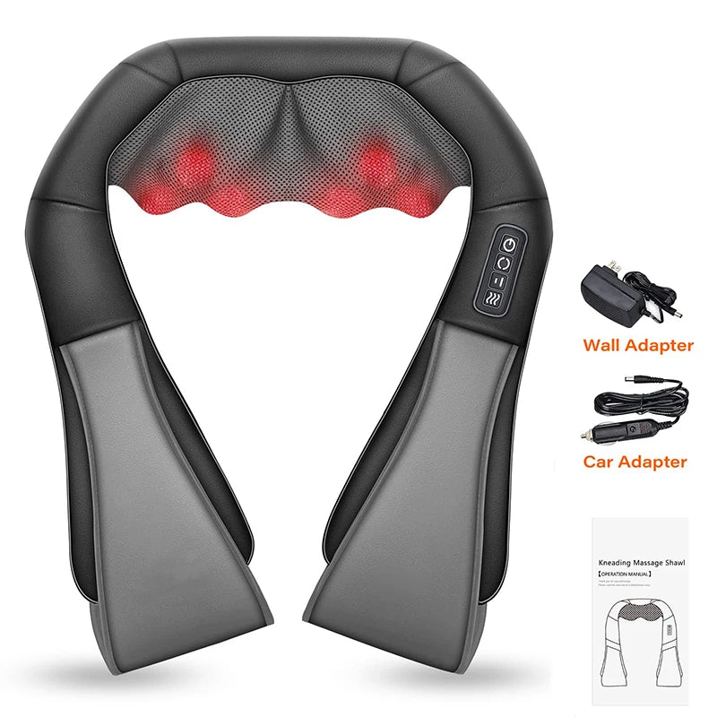 4D Shiatsu Heated Neck Massager